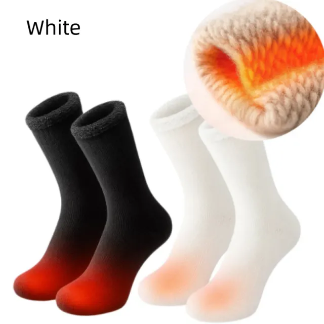 Solid Color Comfortable And Warm Socks White - Shop at LoveMi