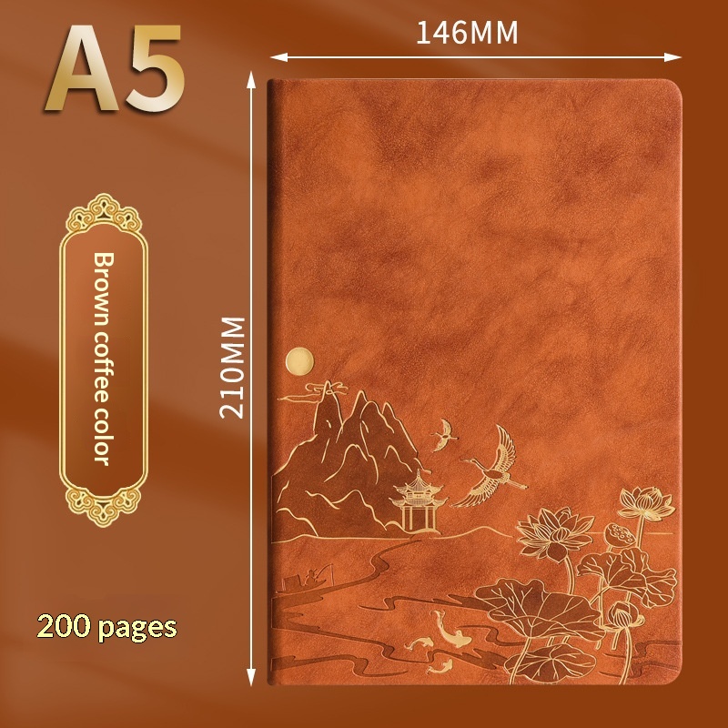 Vintage Chinese Style Business Office Stationery A5 Notebook Gift Box Set - Image 7