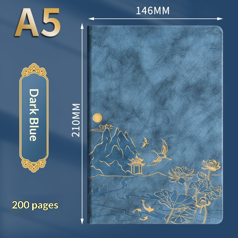 Vintage Chinese Style Business Office Stationery A5 Notebook Gift Box Set - Image 6