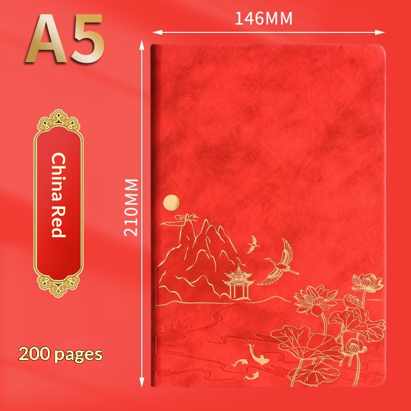 Vintage Chinese Style Business Office Stationery A5 Notebook Gift Box Set - Image 6