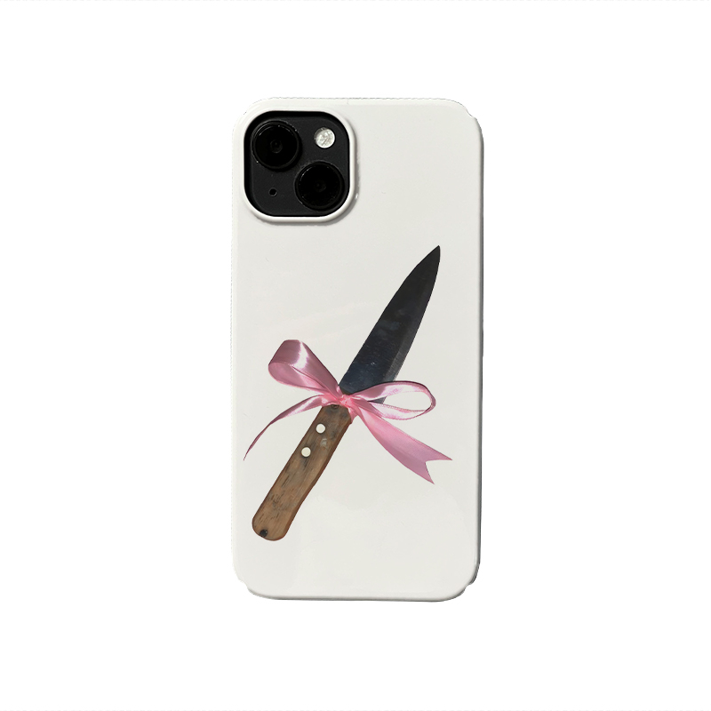 Cute Fruit Knife Phone Case With Magnetic Closure Niche Style