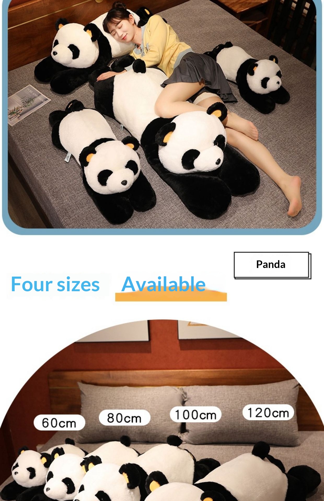 Panda Plush Toy Size Comparison
