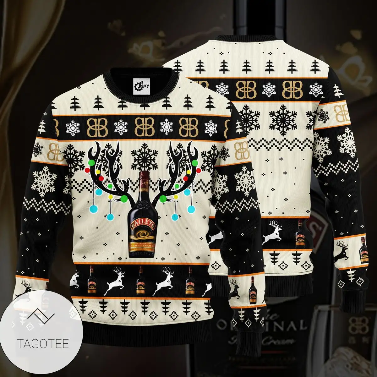 3D Printed Men's Loose Round Neck Long Sleeved Sweatshirt