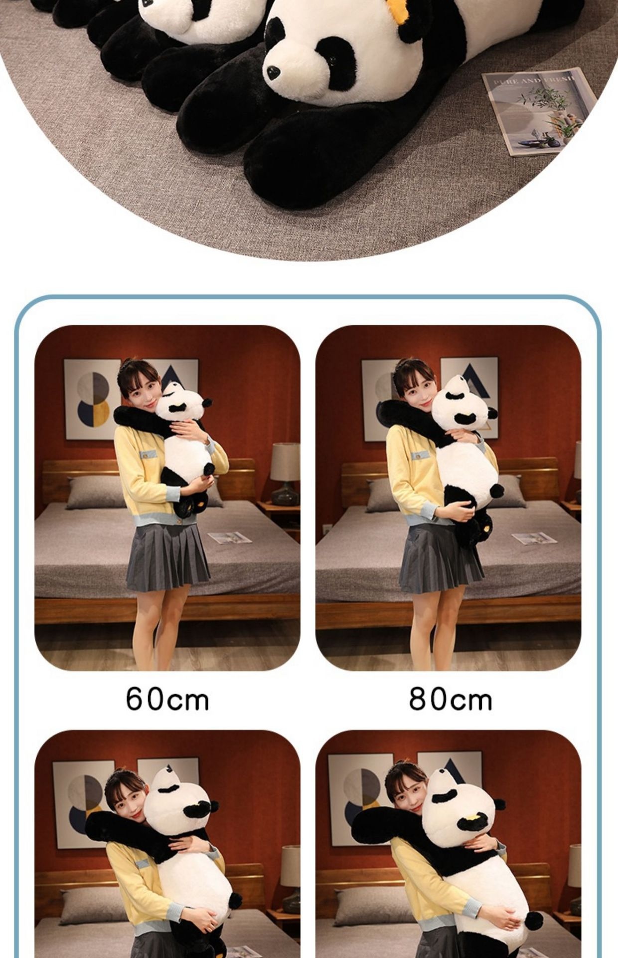 Panda Plush Toy Texture