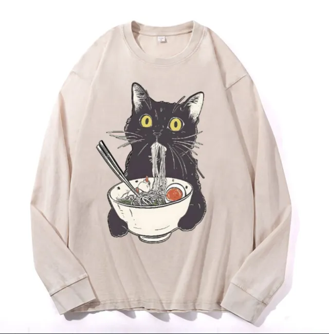 Washed and aging Long sleeve Drawstring Pure Cotton In Color Apricot - Shop at LoveMi