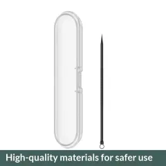 Black Beauty Salon Ultra Fine Tweezers Face Cell Clipper - Black Straight Pin - View 1