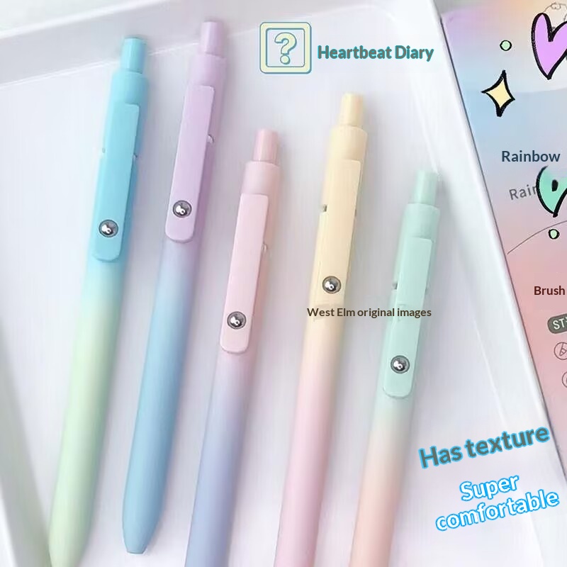 Gradient-color 07mm CS-tip Vintage-style Push-action Neutral Pen