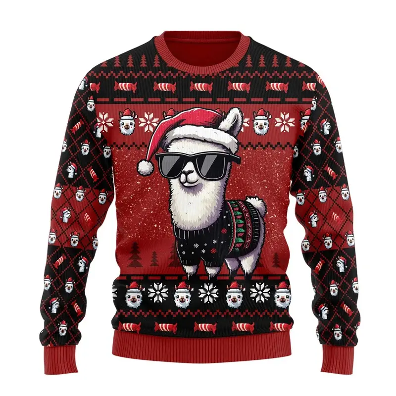 Men's Casual Long-sleeve Christmas Chunky Knit Sweater