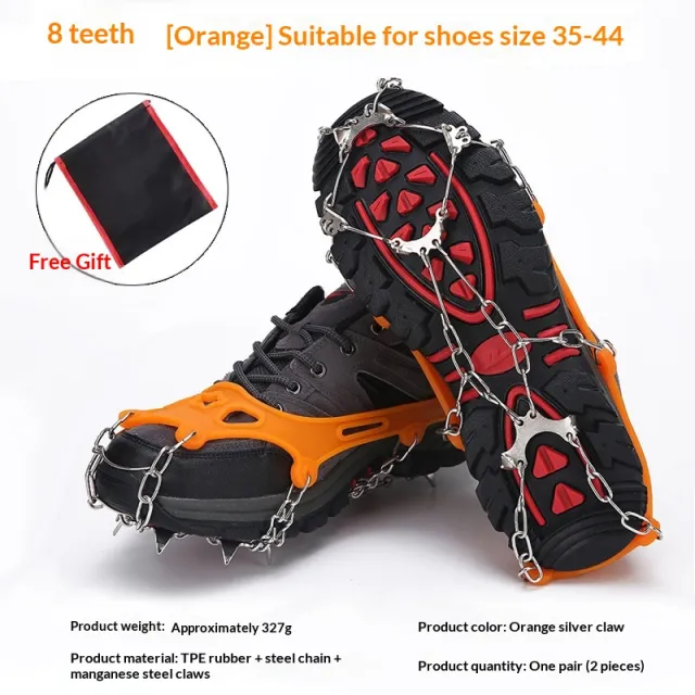 Mountaineering Non slip Shoe Nail Chain Orange - Shop at LoveMi