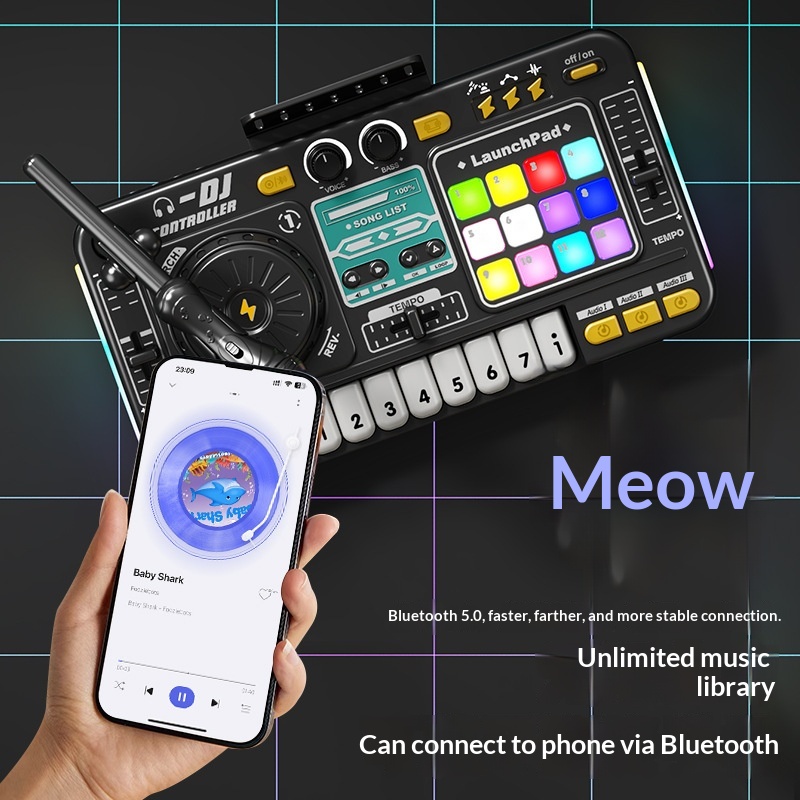 Multi-function DJ Music Lighting Electronic Keyboard