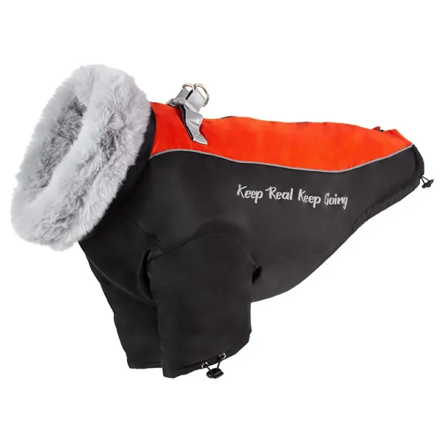 Thickened Two legged Windproof Dog Coat Warm For Large Dogs Black - Shop at LoveMi
