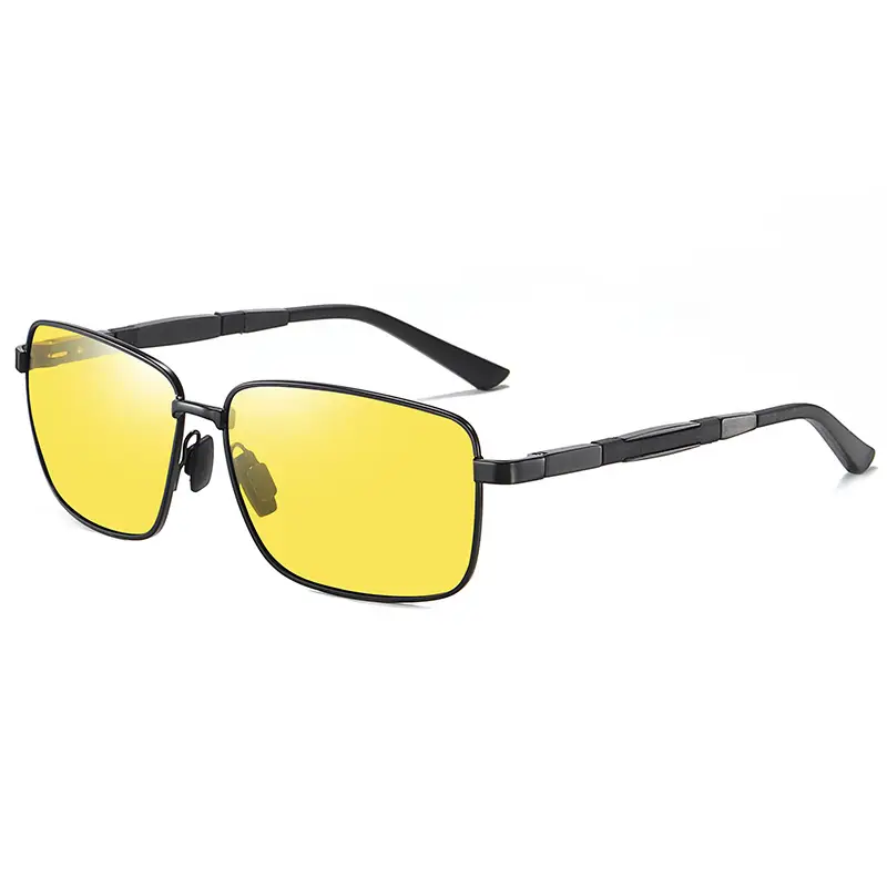 Polarized Night-Vision Sunglasses Men's Retro Square Shades