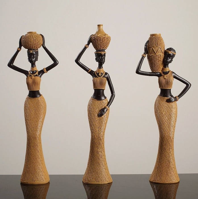 Arrival Creative Retro African Solid Wood Art Piece And Home Decor