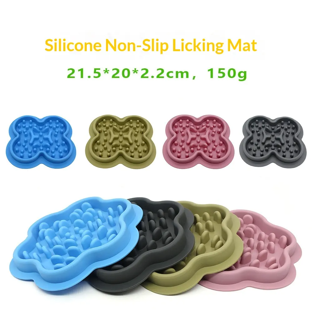 Pet Silicone Slow-feeding Bowl, Non-slip Dog Cat