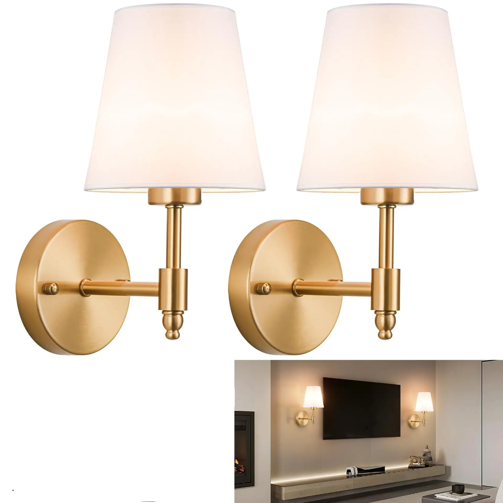 Wire-free Decorative Wall Lamp, Bedroom Bedside Lamp