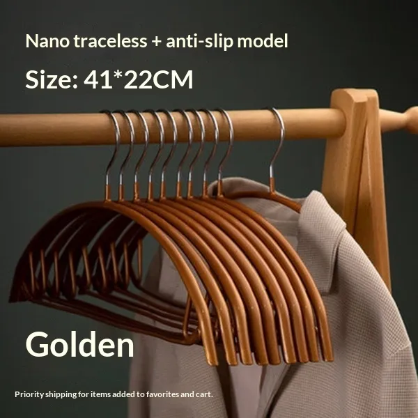 Household Solid Colored Portable Plastisol Coated Semi Circular Hangers With Hooks Gold - Shop at LoveMi