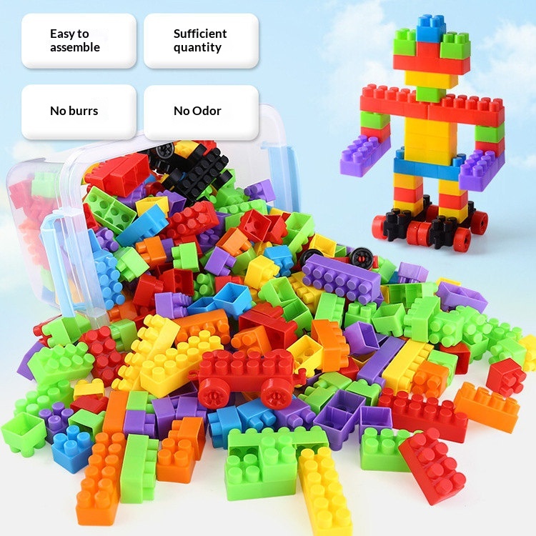 Baby Building Block Toys Large Pieces Loose-packed - Image 1