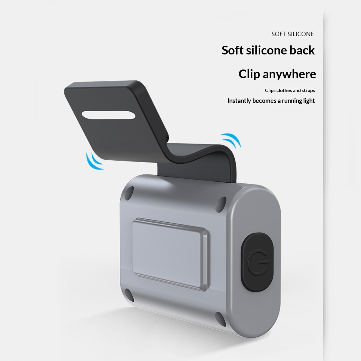 Portable Red-Light Silicone Magnetic Chest Lamp For Night Running