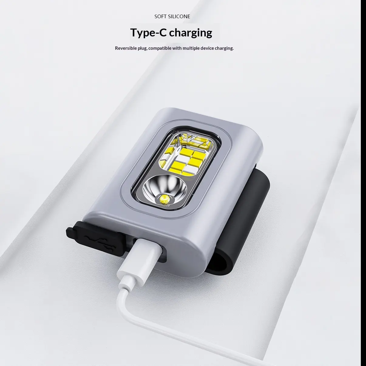 Portable Red-Light Silicone Magnetic Chest Lamp