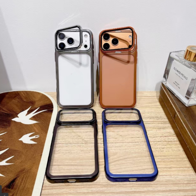 Full-coverage Lens Film Invisible Bracket Phone Case