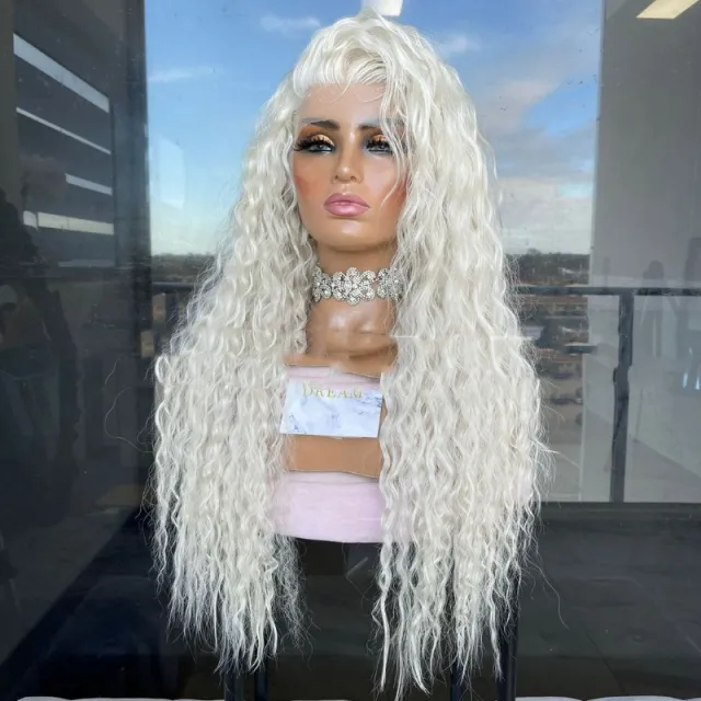 Women's Lace Front With Long Curly Hair Synthetic Hair Wigs 26 Inches - Shop at LoveMi