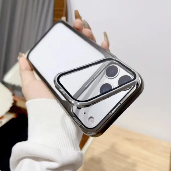 Full-coverage Lens Film Invisible Bracket Phone Case
