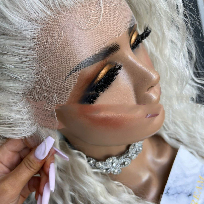 Women's Lace-Front With Long Curly Hair Synthetic Hair Wigs