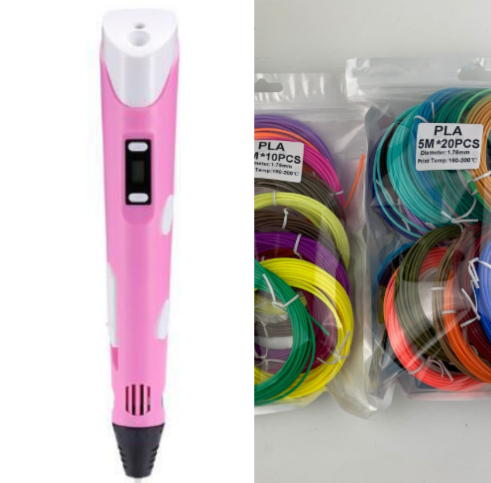 3D print pen 3D pen two generation graffiti 3D stereoscopic paintbrush children puzzle painting toys 43