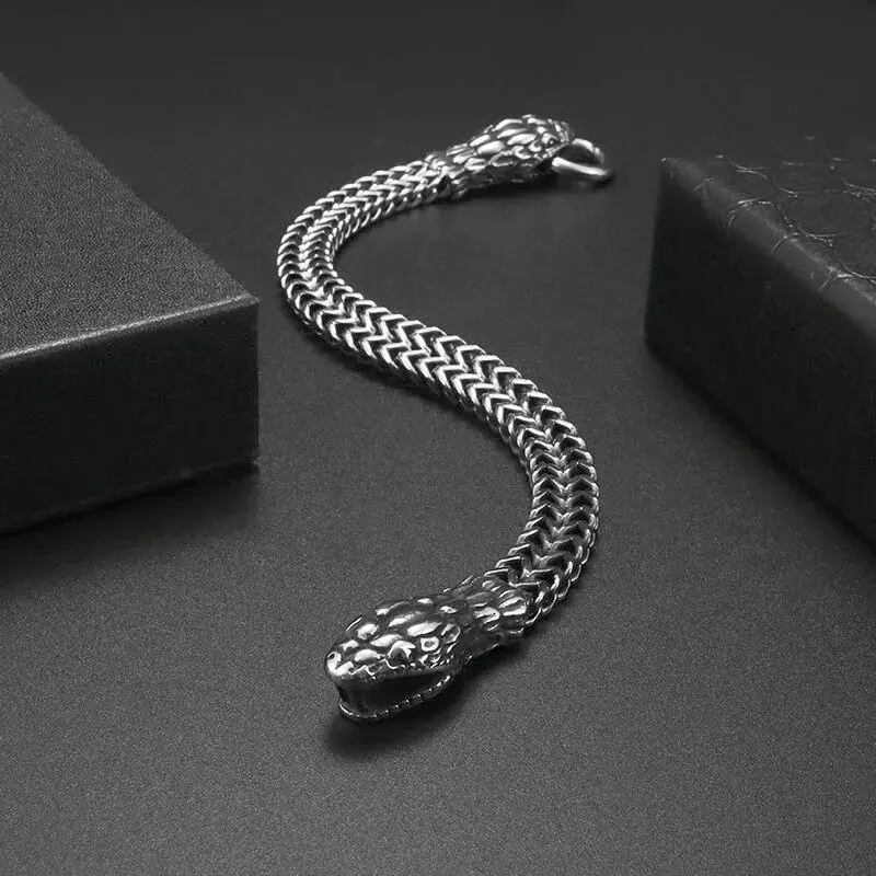 Fashion Gold Color Lion King Stainless Steel Braided Chain Bracelet