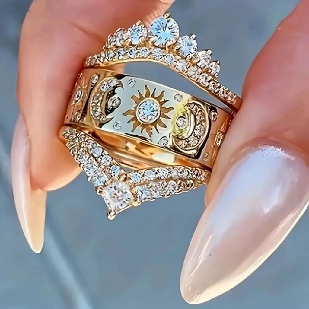European And American Women's Affordable Luxury Rings - Gold