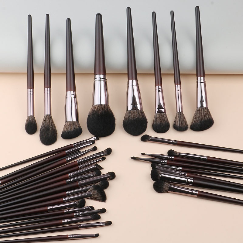 High-end Animal-Hair Loose Powder Eyeshadow And Concealer Makeup Brush Set