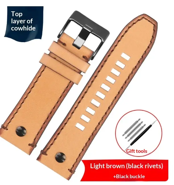Calfskin Watch Strap 22242628 Mm In Stock Fashionable And High-end