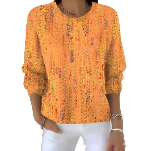 Women's Round Neck Casual Commuter Sweater Dynwy91 08 - Shop at LoveMi