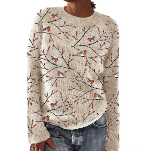 Women's Round Neck Casual Commuter Sweater Dynwy91 02 3Xl - Shop at LoveMi