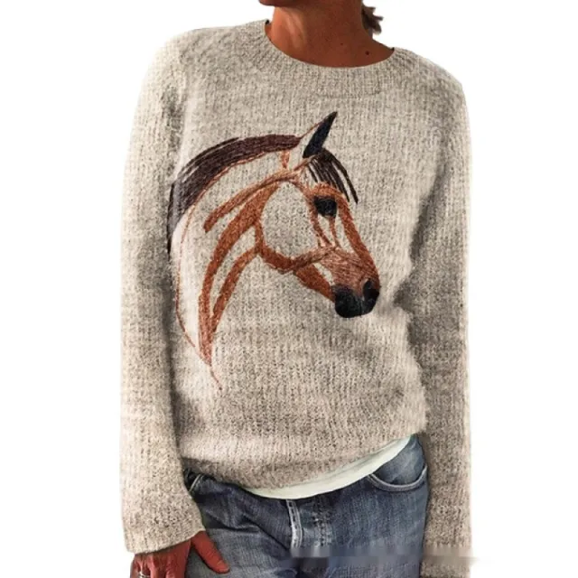 Women's Round Neck Casual Commuter Sweater Dynwy91 03 5Xl - Shop at LoveMi