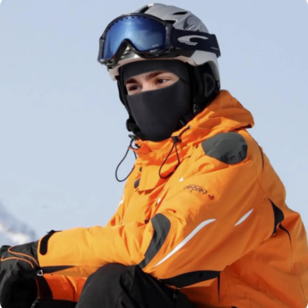 Winter Fleece-lined and Thickened Ski Hood