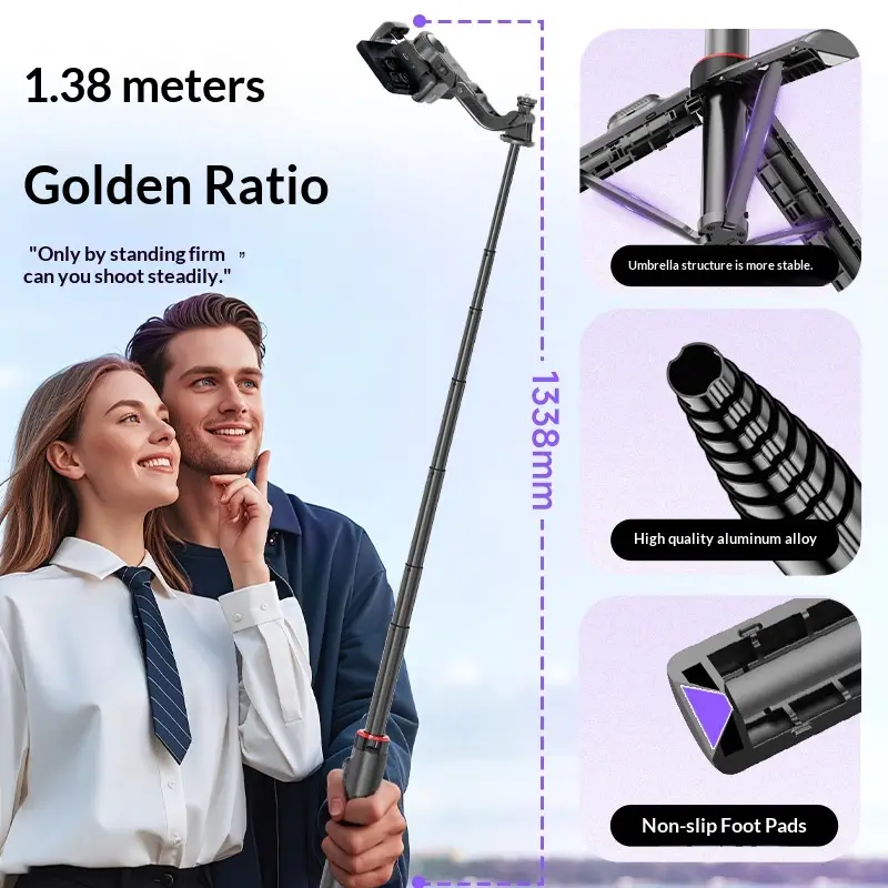 C22 Smartphone Single-Axis Stabilizer With Intelligent AI Face Tracking And Handheld Design