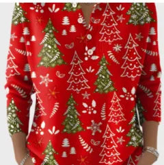 Christmas 3D Digital Print T-Shirt Women - Tcfs6272 - View 1