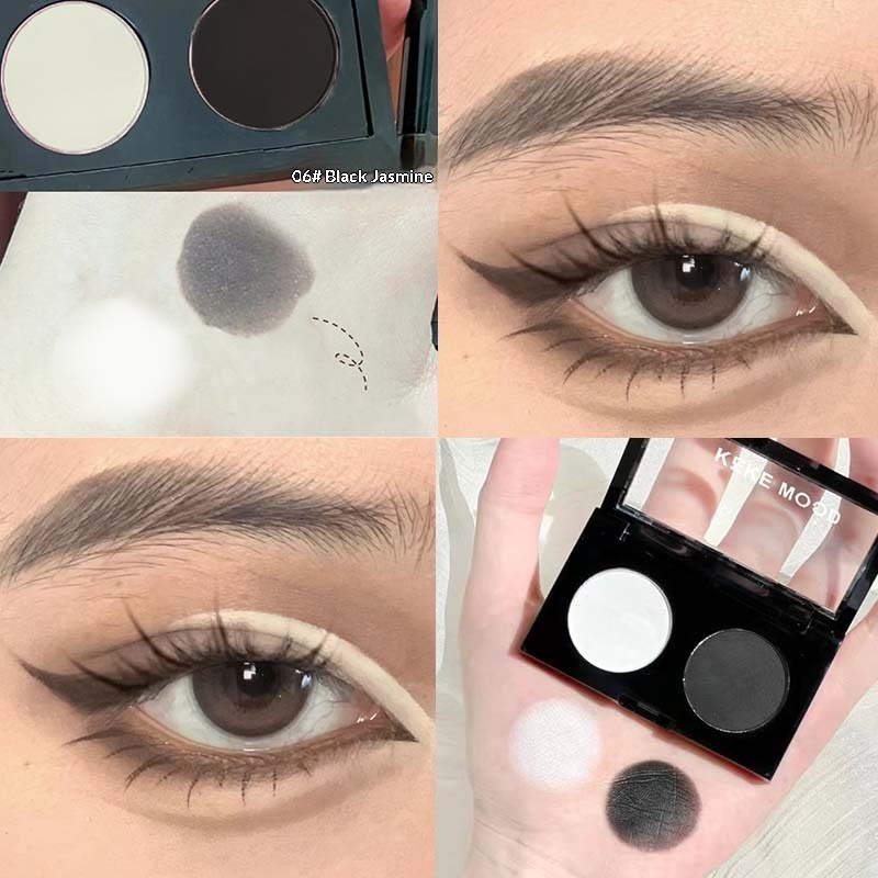 Matte Low-saturation Portable Dual-color Eyeshadow Palette 9