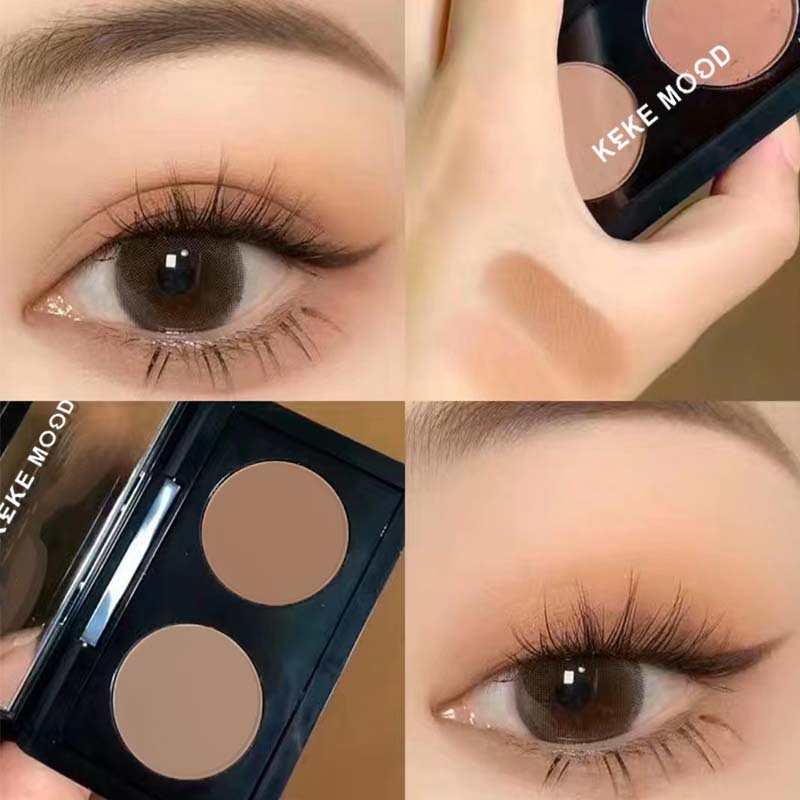 Matte Low-saturation Portable Dual-color Eyeshadow Palette 6