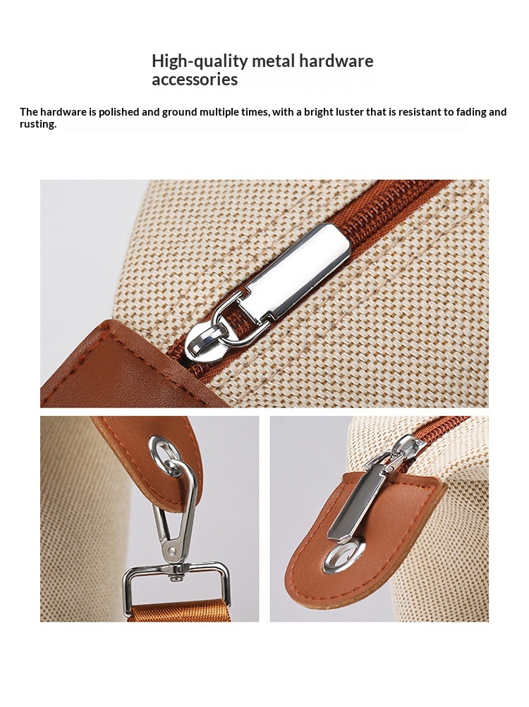 Leather Accent Canvas Weekender