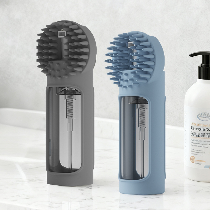 Silicone 2-in-1 Multi-Functional Pet Bath Brush - Image 3