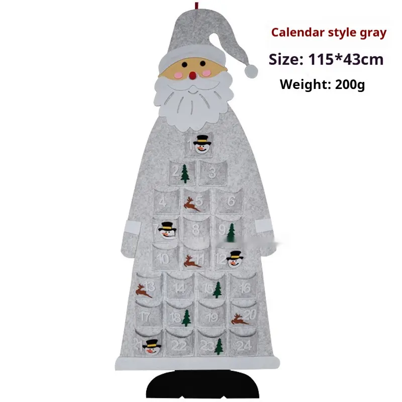 Children's Handmade DIY Felt Calendar Christmas Decoration Pendant