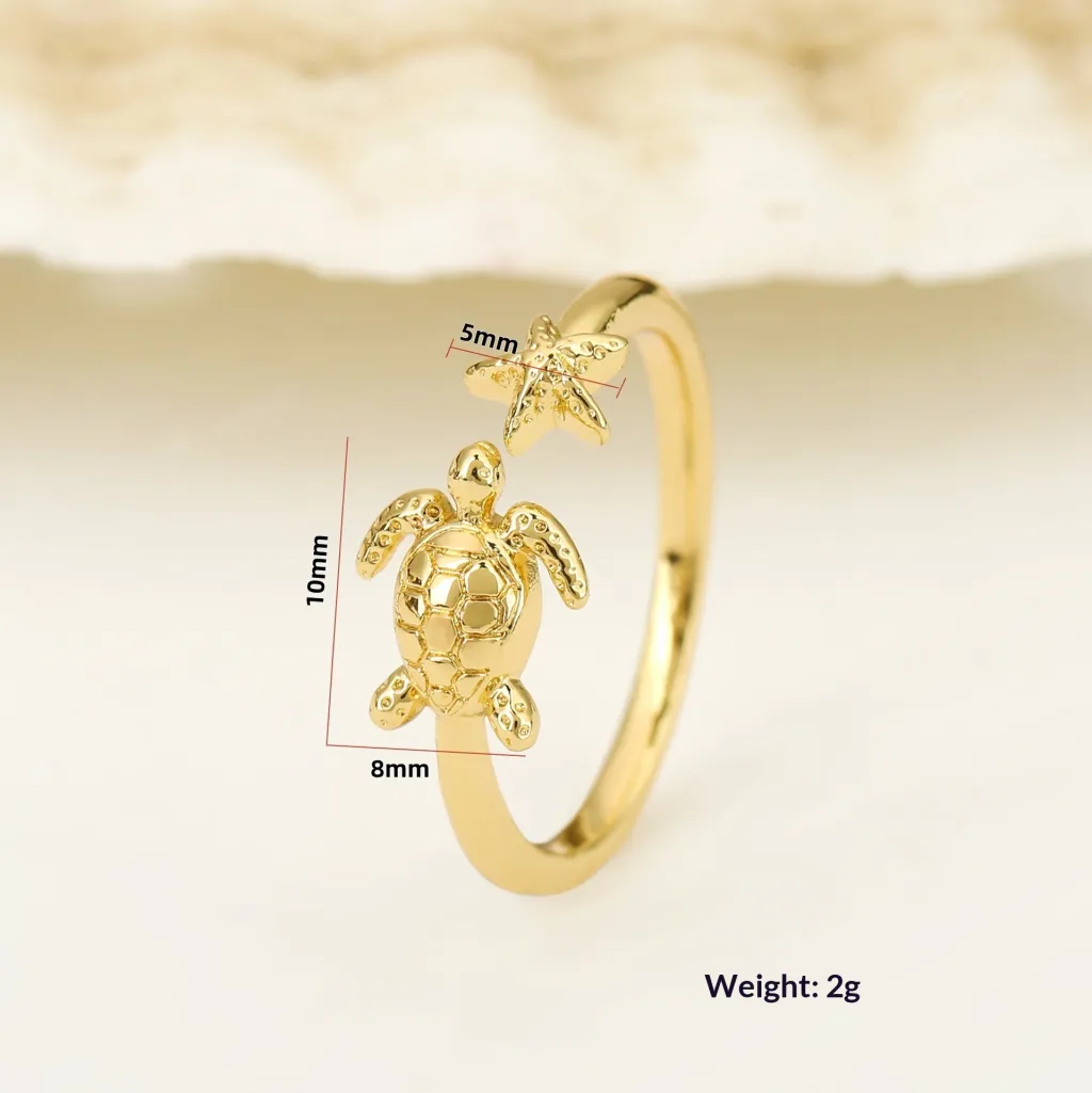 Niche Cross-border Adjustable Ring Jewellery - Gold