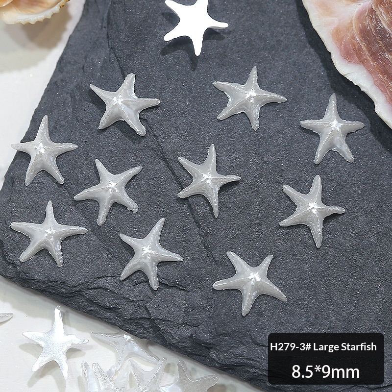 Accessoires d’ongles DIY en résine, série coquillages marins – H279 8 Conch, 1 pièce