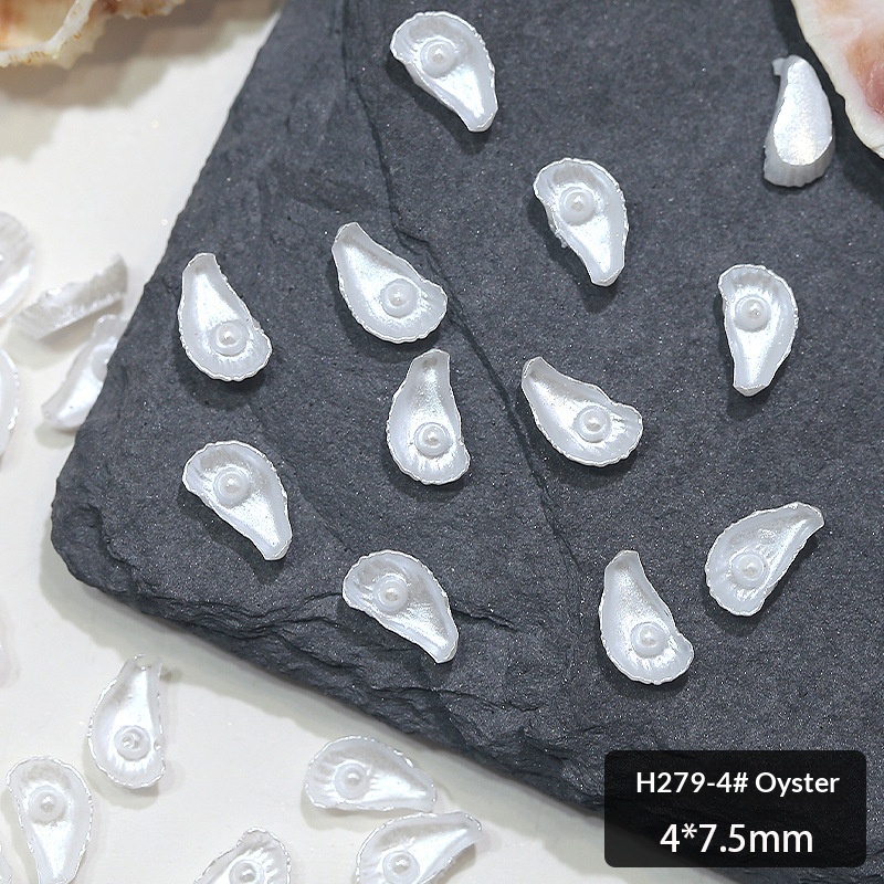 Accessoires d’ongles DIY en résine, série coquillages marins – H279 8 Conch, 1 pièce