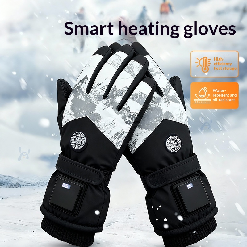 Women's Simple Thermal Gloves For Cold And Wind Protection, Suitable For Electric Bike Riding