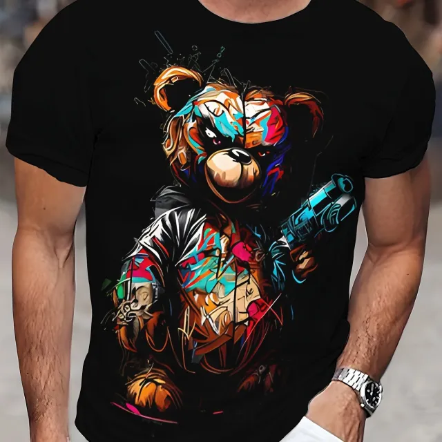 Summer Loose Short Sleeves T shirt Men's And Women's Round Neck Picture Style 2Xl - Shop at LoveMi