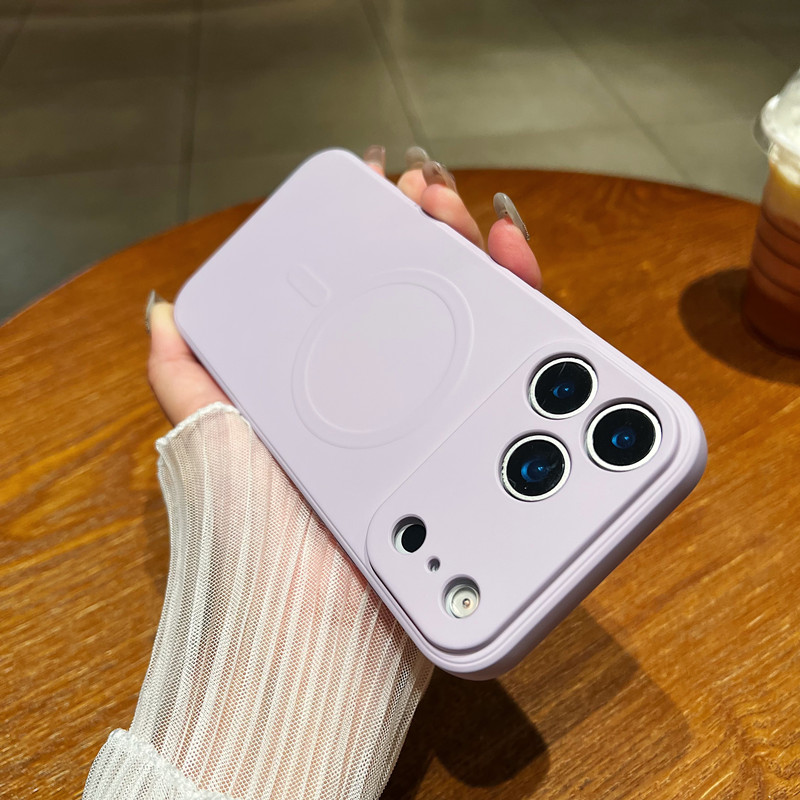 Magnetic Liquid Phone Case, Minimalist, Full-body Protection, Drop-proof - Image 3