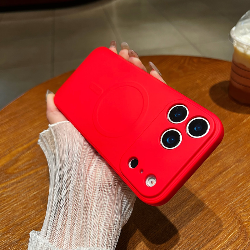 Magnetic Liquid Phone Case, Minimalist, Full-body Protection, Drop-proof